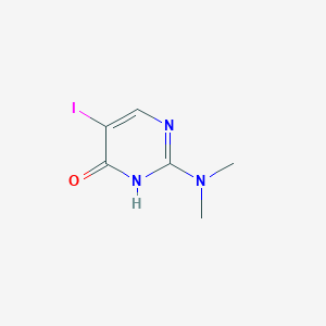 B2783793 2-(Dimethylamino)-5-iodo-3,4-dihydropyrimidin-4-one CAS No. 1526273-12-0