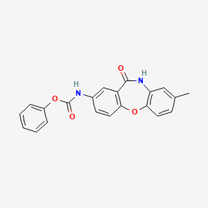 B2783800 Phenyl (8-methyl-11-oxo-10,11-dihydrodibenzo[b,f][1,4]oxazepin-2-yl)carbamate CAS No. 921891-34-1
