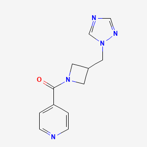 B2783815 (3-((1H-1,2,4-triazol-1-yl)methyl)azetidin-1-yl)(pyridin-4-yl)methanone CAS No. 2189434-77-1