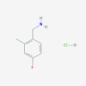 molecular formula C8H11ClFN B2783818 4-氟-2-甲基苯甲胺 盐酸盐 CAS No. 1214350-82-9