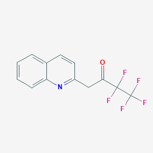 molecular formula C13H8F5NO B2783820 3,3,4,4,4-五氟-1-(喹啉-2-基)丁酮 CAS No. 331950-42-6