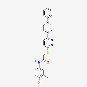 molecular formula C23H24BrN5OS B2783839 3-[3-(3-bromo-4-fluorophenyl)-1,2,4-oxadiazol-5-yl]-1-(3-bromophenyl)pyridazin-4(1H)-one CAS No. 1359489-56-7