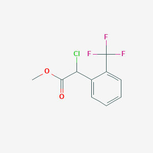 molecular formula C10H8ClF3O2 B2783846 Methyl 2-chloro-2-(2-(trifluoromethyl)phenyl)acetate CAS No. 1250584-13-4