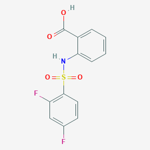 molecular formula C13H9F2NO4S B2783847 2-[(2,4-difluorophenyl)sulfonylamino]benzoic Acid CAS No. 327103-13-9