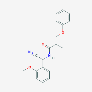 molecular formula C19H20N2O3 B2783852 N-[cyano(2-methoxyphenyl)methyl]-2-methyl-3-phenoxypropanamide CAS No. 1424043-99-1