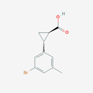 (1R,2R)-2-(3-Bromo-5-methylphenyl)cyclopropane-1-carboxylic acid