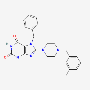 7-benzyl-3-methyl-8-(4-(3-methylbenzyl)piperazin-1-yl)-1H-purine-2,6(3H,7H)-dione