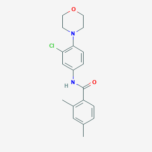 N-[3-chloro-4-(morpholin-4-yl)phenyl]-2,4-dimethylbenzamide