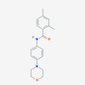 molecular formula C19H22N2O2 B278388 2,4-dimethyl-N-(4-morpholin-4-ylphenyl)benzamide 