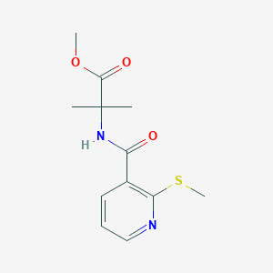 B2783884 Methyl 2-methyl-2-{[2-(methylsulfanyl)pyridin-3-yl]formamido}propanoate CAS No. 1089358-90-6