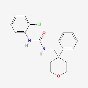molecular formula C19H21ClN2O2 B2783910 1-(2-氯苯基)-3-((4-苯基四氢-2H-吡喃-4-基)甲基)脲 CAS No. 1210778-90-7