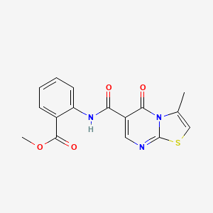 methyl 2-(3-methyl-5-oxo-5H-thiazolo[3,2-a]pyrimidine-6-carboxamido)benzoate