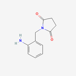 molecular formula C11H12N2O2 B2783927 1-[(2-Aminophenyl)methyl]pyrrolidine-2,5-dione CAS No. 500896-60-6