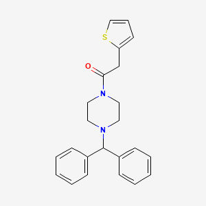 1-(4-(Diphenylmethyl)piperazinyl)-2-(2-thienyl)ethan-1-one
