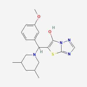 5-((3,5-Dimethylpiperidin-1-yl)(3-methoxyphenyl)methyl)thiazolo[3,2-b][1,2,4]triazol-6-ol