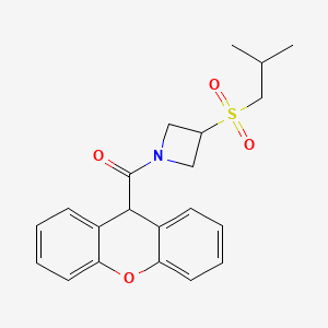 B2783960 (3-(isobutylsulfonyl)azetidin-1-yl)(9H-xanthen-9-yl)methanone CAS No. 1797846-25-3