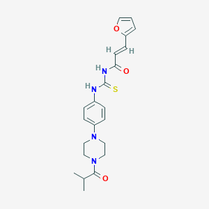 N-[3-(2-furyl)acryloyl]-N'-[4-(4-isobutyryl-1-piperazinyl)phenyl]thiourea