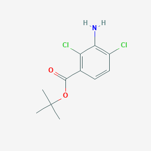 molecular formula C11H13Cl2NO2 B2783974 Tert-butyl 3-amino-2,4-dichlorobenzoate CAS No. 2248346-30-5