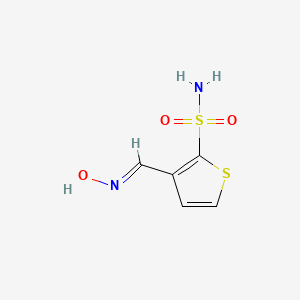 molecular formula C5H6N2O3S2 B2783982 3-((Hydroxyimino)methyl)thiophene-2-sulfonamide CAS No. 413572-04-0