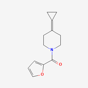 molecular formula C13H15NO2 B2783989 (4-Cyclopropylidenepiperidin-1-yl)(furan-2-yl)methanone CAS No. 2034374-94-0