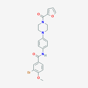 3-bromo-N-{4-[4-(2-furoyl)-1-piperazinyl]phenyl}-4-methoxybenzamide