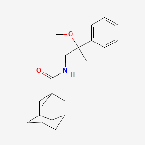 (3r,5r,7r)-N-(2-methoxy-2-phenylbutyl)adamantane-1-carboxamide