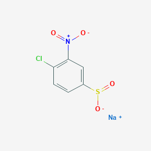 molecular formula C6H3ClNNaO4S B2783999 4-Chloro-3-nitrobenzenesulfinic acid sodium salt CAS No. 80917-26-6