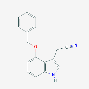 molecular formula C17H14N2O B027840 2-(4-(苄氧基)-1H-吲哚-3-基)乙腈 CAS No. 1464-11-5