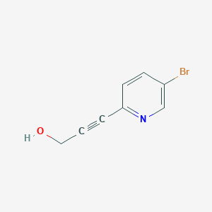 molecular formula C8H6BrNO B2784011 3-(5-溴吡啶-2-基)丙-2-炔-1-醇 CAS No. 111770-82-2