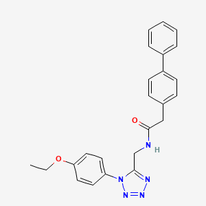 2-([1,1'-biphenyl]-4-yl)-N-((1-(4-ethoxyphenyl)-1H-tetrazol-5-yl)methyl)acetamide