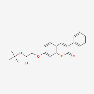 molecular formula C21H20O5 B2784033 Tert-butyl 2-(2-oxo-3-phenylchromen-7-yl)oxyacetate CAS No. 869080-45-5