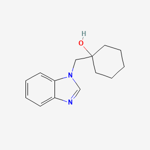 molecular formula C14H18N2O B2784041 1-[(1H-1,3-benzodiazol-1-yl)methyl]cyclohexan-1-ol CAS No. 1355864-44-6