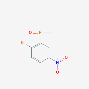 molecular formula C8H9BrNO3P B2784049 1-溴-2-二甲基磷酰基-4-硝基苯 CAS No. 2287280-05-9