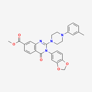 1-(3-Methylbenzoyl)-4-{[4-(piperidin-1-ylcarbonyl)phenoxy]methyl}piperidine