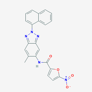 5-nitro-N-[6-methyl-2-(1-naphthyl)-2H-1,2,3-benzotriazol-5-yl]-2-furamide