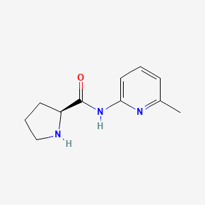 molecular formula C11H15N3O B2784071 (2S)-N-(6-methylpyridin-2-yl)pyrrolidine-2-carboxamide CAS No. 478912-51-5