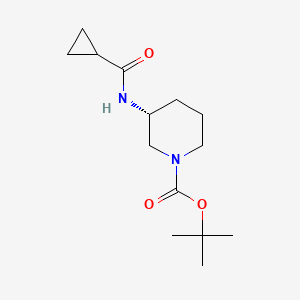 molecular formula C14H24N2O3 B2784073 (R)-tert-Butyl 3-cyclopropaneamidopiperidine-1-carboxylate CAS No. 1286207-31-5