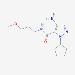 molecular formula C13H22N4O2 B2784091 4-Amino-1-cyclopentyl-N-(3-methoxypropyl)-1H-pyrazole-5-carboxamide CAS No. 2101196-29-4