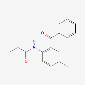 molecular formula C18H19NO2 B2784096 N-(2-benzoyl-4-methylphenyl)-2-methylpropanamide CAS No. 312922-52-4