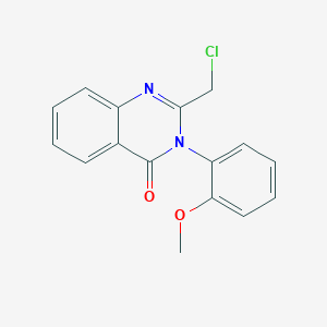 molecular formula C16H13ClN2O2 B2784097 2-(chloromethyl)-3-(2-methoxyphenyl)quinazolin-4(3H)-one CAS No. 22312-81-8