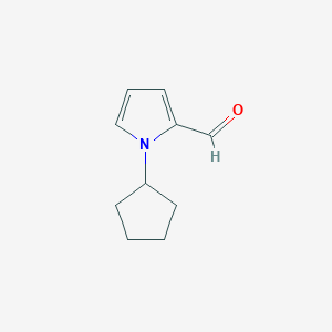 molecular formula C10H13NO B2784100 1-cyclopentyl-1H-pyrrole-2-carbaldehyde CAS No. 932226-21-6