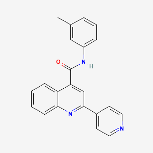 molecular formula C22H17N3O B2784105 N-(3-methylphenyl)-2-(pyridin-4-yl)quinoline-4-carboxamide CAS No. 879921-25-2