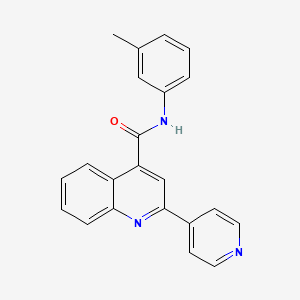 2-(pyridin-4-yl)-N-(m-tolyl)quinoline-4-carboxamide