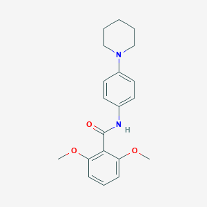 2,6-dimethoxy-N-(4-piperidin-1-ylphenyl)benzamide
