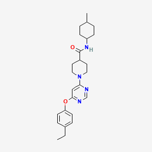 1-[6-(4-ethylphenoxy)pyrimidin-4-yl]-N-(4-methylcyclohexyl)piperidine-4-carboxamide