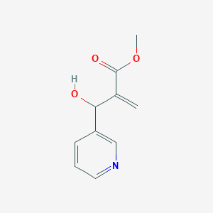 molecular formula C10H11NO3 B2784118 Methyl 2-[hydroxy(pyridin-3-yl)methyl]prop-2-enoate CAS No. 87102-11-2