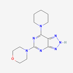 molecular formula C13H19N7O B2784123 4-(7-(piperidin-1-yl)-3H-[1,2,3]triazolo[4,5-d]pyrimidin-5-yl)morpholine CAS No. 1334371-18-4