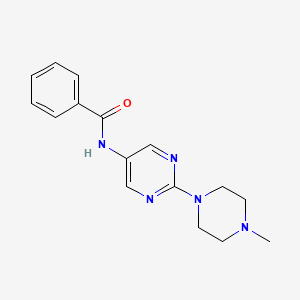 molecular formula C16H19N5O B2784131 N-(2-(4-methylpiperazin-1-yl)pyrimidin-5-yl)benzamide CAS No. 1421509-26-3