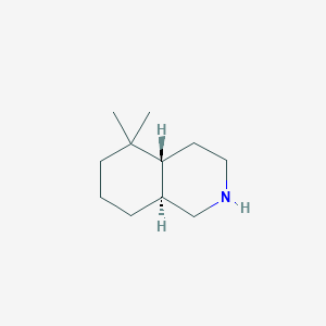molecular formula C11H21N B2784133 (4aR,8aS)-5,5-dimethyl-2,3,4,4a,6,7,8,8a-octahydro-1H-isoquinoline CAS No. 1932325-23-9
