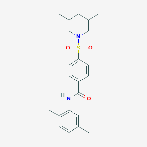 N-(2,5-dimethylphenyl)-4-((3,5-dimethylpiperidin-1-yl)sulfonyl)benzamide
